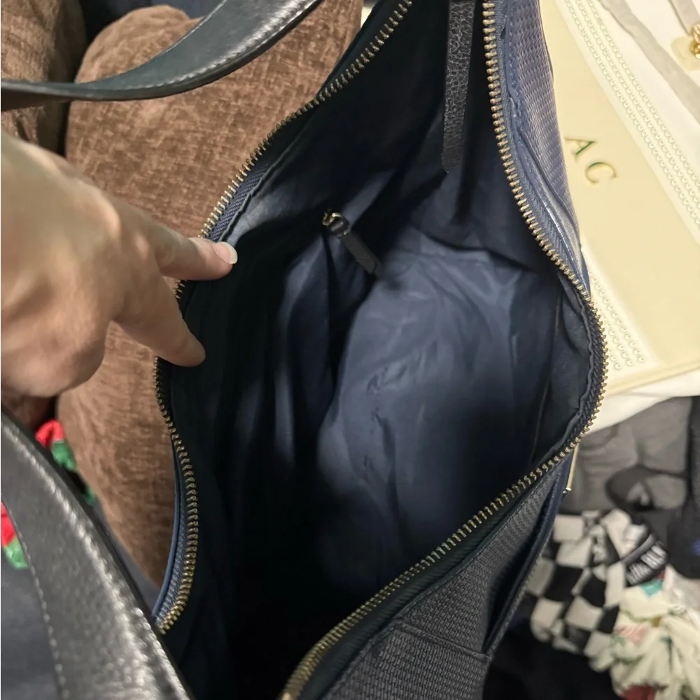 Cole Haan Navy Hobo Bag - Picture 3 of 3